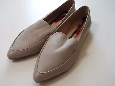 London Rebel Womens Flat Shoes UK Size 7 Eu 40 Nude Biege Colour Faux Leather • £4.99