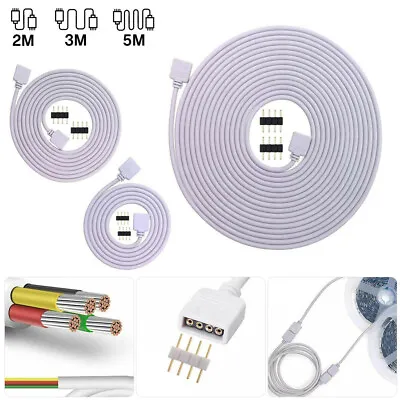 4Pin RGB Extension Wire Connector Cable Cord For SMD LED Strip Light 5050 3528 • $5.49