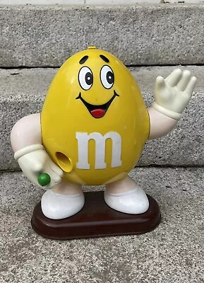 VERY RARE Vintage M&Ms Mars 1991 YELLOW Round M&M Candy Dispenser Collectible • $18