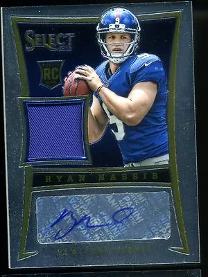 2013 Select Ryan Nassib Auto Patch RC Serial #084/399 • $7.99