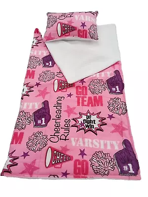 Cheerleading Sleeping Bag Fits American Girl Dolls 18  Doll Clothes Pink • $39.31