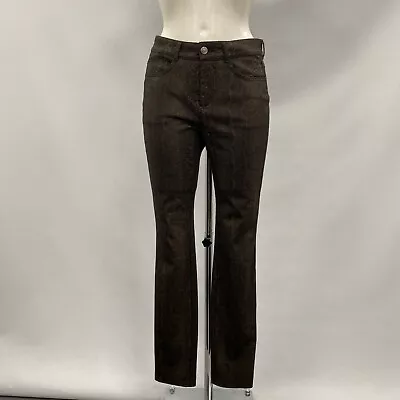 £6.99 • Buy Mac Jeans Trousers Womens 36/30 UK 8 10 Black Brown Snake Print 505194