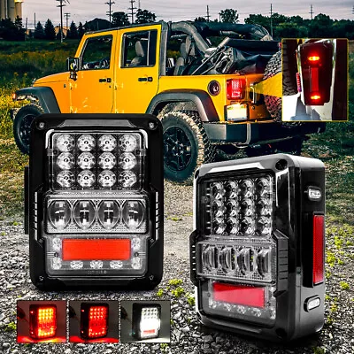 2X LED Tail Lights For Jeep Wrangler JK 07-2017 Reverse / Turn Signal / Running • $66.99