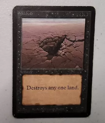 MTG Alpha Sinkhole - EX/VG; Light Play - Magic The Gathering  • $174