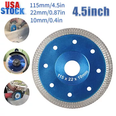 4/4.5inch Porcelain Tile Turbo Diamond Dry Cutting Disc Grinder Wheel Saw Blade • $6.99