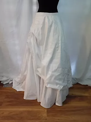 White Taffeta Wedding Skirt Size 12 • £20