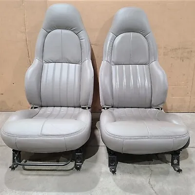 97-00 Corvette C5 Standard Seats Grey Oem Seat Set 77k Miles AA7053 • $647.28