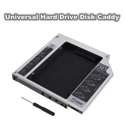 £19.07 • Buy Universal SATA To IDE 2nd HDD Hard Drive Caddy For 12.7mm CD DVD-ROM Optical Bay
