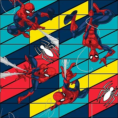 Marvel Fabric - Spiderman Swing - 100% Cotton - Multiple Sizes • £4.25