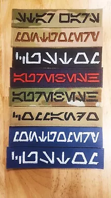 Custom Aurebesh Star Wars Basic Name Tapes W Hook Multicam Scorpion OCP ACU BDU • $3.95