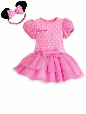 Disney Store Baby Minnie Mouse Girl Size 0 To 3 Months Pink Tutu Dress • $31.99