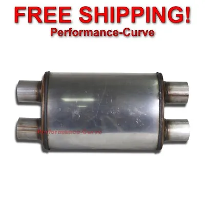 2.5  Dual - 4x9 - 14  Body -  Thunderbolt Stainless Steel Performance Muffler • $64.95