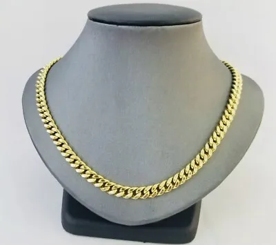 Real 14K Yellow Gold 6mm Miami Cuban Link 24  Chain Necklace Top Quality $2995 • $1595