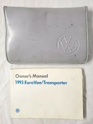 $79.95 • Buy 1993 Volkswagen VW Eurovan Owners Manual