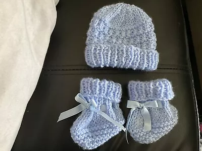 Hand Knitted DOLL CLOTHES Set Knitted Clothes Dolls Outfits Premature Baby  • £4.50