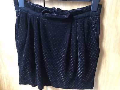 $12.19 • Buy Zara Velvet Sparkle Tulip Mini Skirt 12 Euro 40