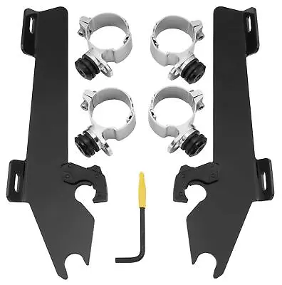 Memphis Shades Batwing Fairing Black Mount Kit For Victory Mek1930 • $138.85