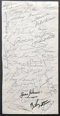 Autographed Signed Sheet NHL Hockey Players JSA Mikita Bower Richard Howe Hull • $350