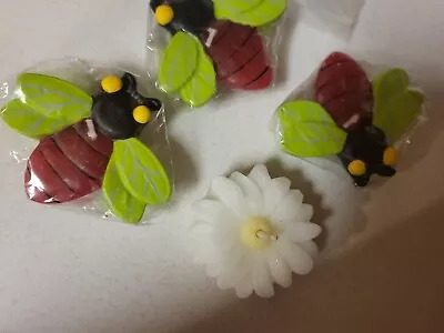 Floating Bug And Flower Candles Lot • $12