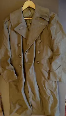 US Marine Corps 1944 WW2 Uniform Jacket Sergeant Wool Heavy Overcoat Belt Named • $129.95