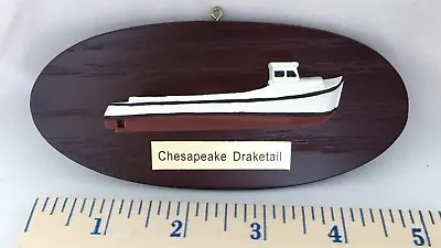 Half Hull Boat Model Draketail Chesapeake Bay Workboat Small Size (5 Inches) • $9.95