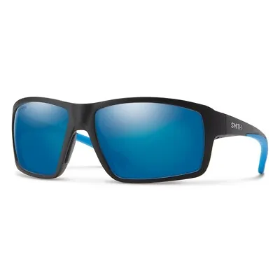 SMITH OPTICS Hookshot POLARIZED Sunglasses Matte Black/ChromaPop Blue NEW $179 • $70