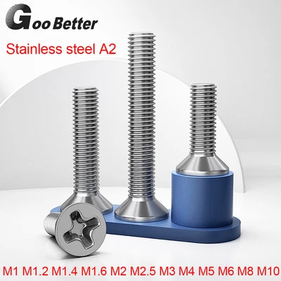 £1.51 • Buy M1 M1.2 M1.4 M1.6 M2 M2.5 M3 M4 M5 M6 M8 M10 Countersunk Screws Flat Head Bolts