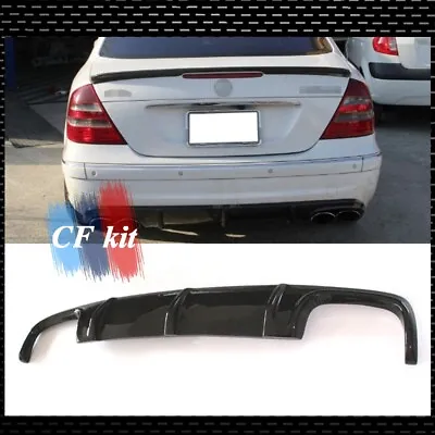 Carbon Fiber Rear Bumper Diffuser Lip For 2004-09 Mercedes Benz W211 E55 E63 AMG • $399