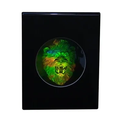 3D Lion Head Hologram Picture(DESK STAND) Collectible EMBOSSED Type Film • £38.56