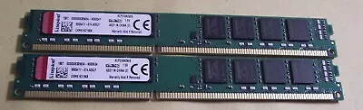 16gb DDR3 Desktop PC RAM Kit 2 X 8gb PC3-12800 1600mhz Kingston VLP KCP316ND8/8 • £18.99