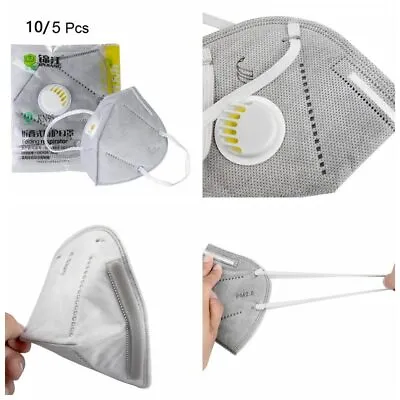 £7.89 • Buy Reusable Washable Mask & PM2.5 Anti Air Pollution Face Air Purifying Filter UK