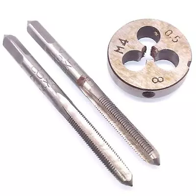 HSS M4 X 0.5mm Taper & Plug Tap & M4 X 0.5mm Die Metric Thread Right Hand • $11.55