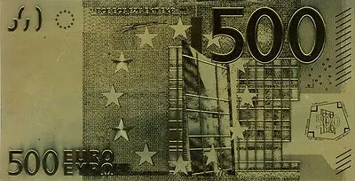 $14.90 • Buy 24 K GOLD 500 EURO.-European Union MONEY 2002 *GIFT BILL COMES IN ACRYLIC HOLDER
