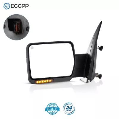 For 07-14 Ford F150 Left Driver Power Heated LED Signal Light Towing Side Mirror • $53.59
