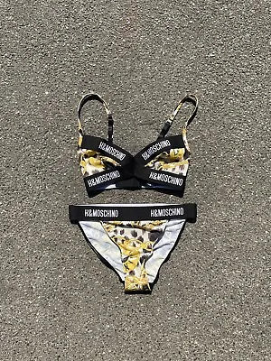 Moschino HM Bikini Swimming Suit Size 34 Bottom 32 Top NWT • $49