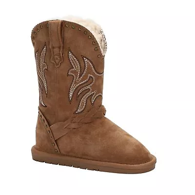 Kids' Winter Boots - Lamo Wrangler Chestnut - 12 M Us Little Kid Medium • $84.95