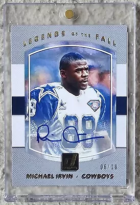 2017 Donruss Legends Of The Fall Insert #24 Michael Irvin Auto Autograph HOF /10 • $149.99