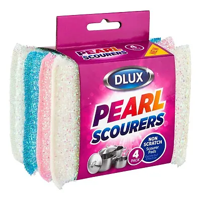 4x Scouring Scourer Pads Cleaning Washing Up Non Stick Scratch Pan Dish Cleaner • £3.95