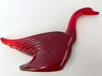 Heisey By Mosser Glass Ruby Red #2 Goose Wings Half Bird Figurine HCA 99 Hickman • $85