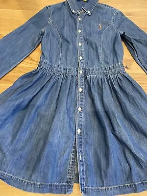 £22.99 • Buy Polo Ralph Lauren Denim Shirt Dress Age 14  150/80