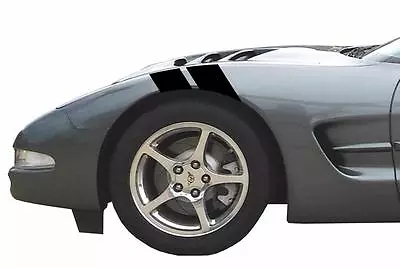 4  Fender Vinyl RACING STRIPE Also Gun Metal2 Carbon Fiber (Fits CORVETTE C5) • $27.95