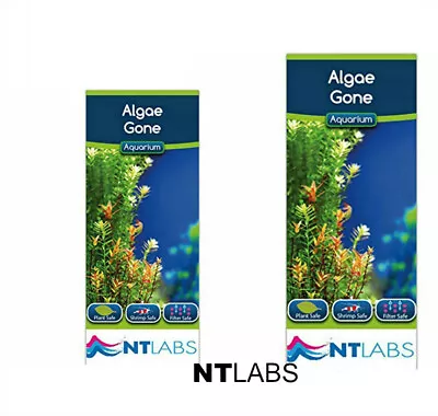 £10.92 • Buy NT LABS* Aquarium Fish Tank Algae Gone Treatment Various Size 