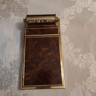 Vintage Park Sherman Perpetual Desk Calendar Notepad Holder • $30