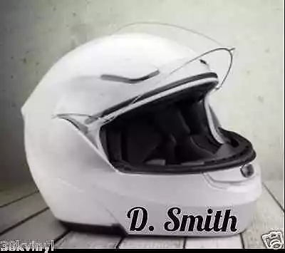 £2.50 • Buy 2x Personalised Name Motorbike Motorcycle Crash Helmet Stickers Custom Decals