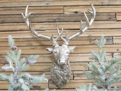 £56.95 • Buy Stag Wall Mounted Vintage Head Deer Ornament Christmas Décor