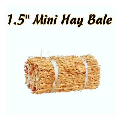 Miniature Mini Bale Of Hay FAIRY GARDEN Truck Tractor FARM Trailer Railroad TOYS • $1.99