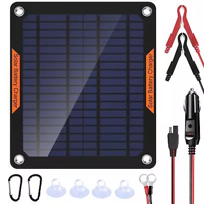 OYMSAE 5W 12V Solar Car Battery Charger Portable Waterproof Solar Power Battery • $34.34