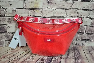 Nwt Ugg Australia Nasha Belt Bag Clear Pink Zip Close Shoulder Strap Fanny Pack • $53.99