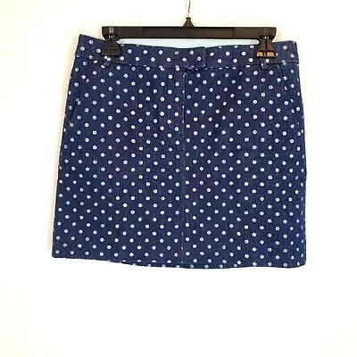 J Crew Polka Dot Denim Mini Skirt 2 • $19