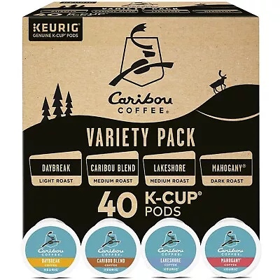 Caribou Coffee K-Cups 24/32/48/72/96 Capsules Pods Lot KEURIG Roast ALL FLAVORS • $44.99